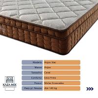 Cama Box Baú Branco E Colchão Anjos Star Pillow In Molas Ensacadas Casal Anjos - 3