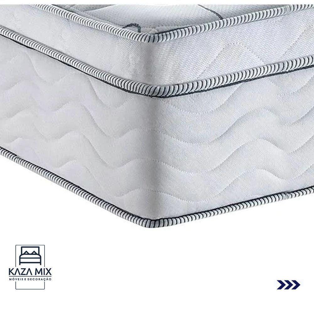 Cama Box Baú Cinza E Colchão Freedom Molas Ensacadas Casal Ortobom - 5