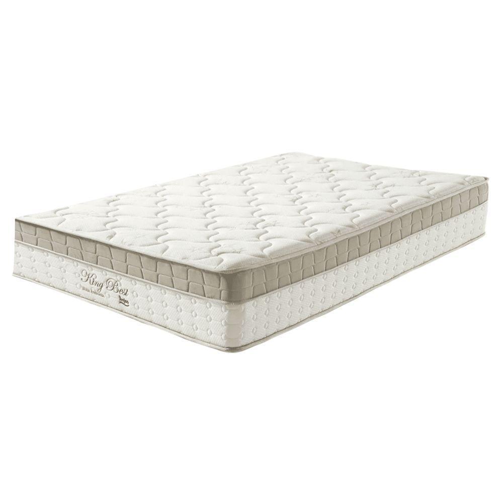 Cama Box Baú Marrom E Colchão King Best Molas Ensacadas Solteiro 88x188x33 Anjos - 2