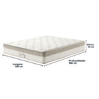 Cama Box Baú Marrom E Colchão King Best Bege Molas Ensacadas Casal Anjos