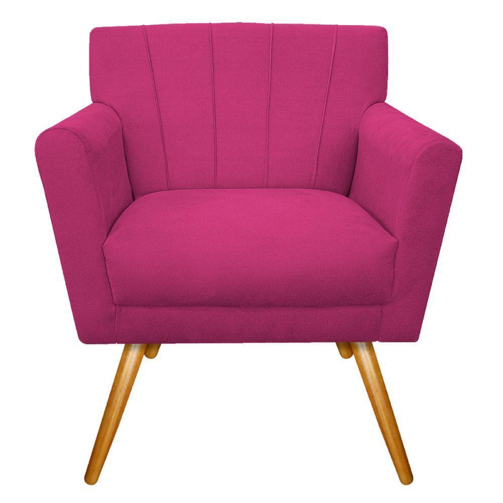 Kit Diva Recamier Vanessa 140cm Lado Esquerdo E 01 Poltrona Laura Suede Cor Pink - 3