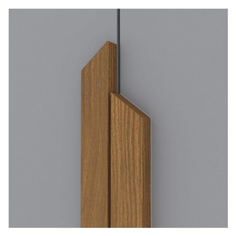 Guarda Roupa Casal Andréas 6 Portas Cinza Nature Com Espelho - Henn - 3