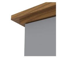 Guarda Roupa Casal Ambiente Andréas 6 Portas Cinza Nature Com Espelho - Henn