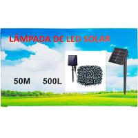 Pisca Fio De Leds Solar 500 Lâmpadas Externa Decoração 50m - 5