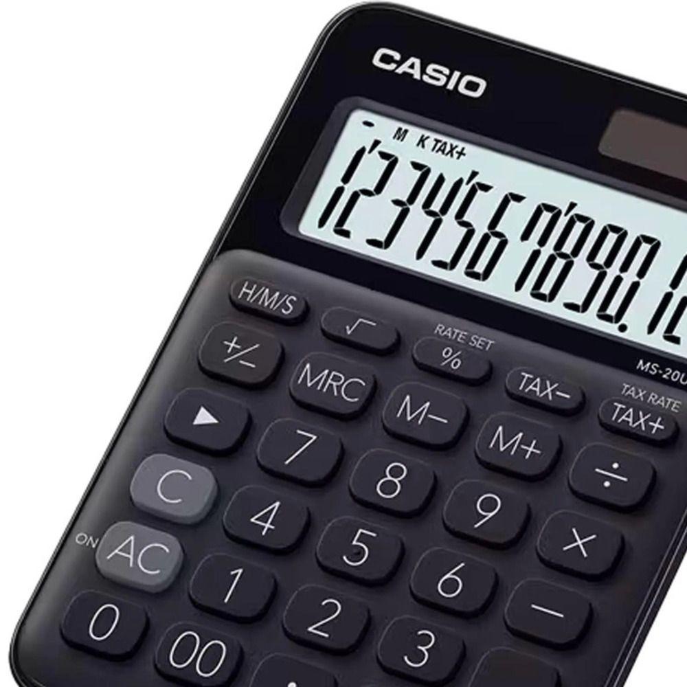 Calculadora De Mesa Casio Ms20uc 12 Dígitos Preta - 2
