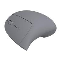 Mouse Sem Fio Recarregavel 2.4 Ghz Vertical Ergonomico Ortopedico Power Fit 1600 Dpi Cinza Usb - Pm300