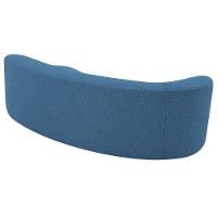 Divã Recamier Orgânico Tokyo 160cm Lado Direito Linho - Amarena Móveis Cor Azul Royal