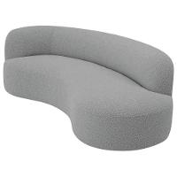 Divã Recamier Orgânico Tokyo 200cm Lado Direito Bouclé - Amarena Móveis Cor Cinza - 8