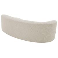 Divã Recamier Orgânico Tokyo 200cm Lado Direito Bouclé - Amarena Móveis Cor Bege - 3