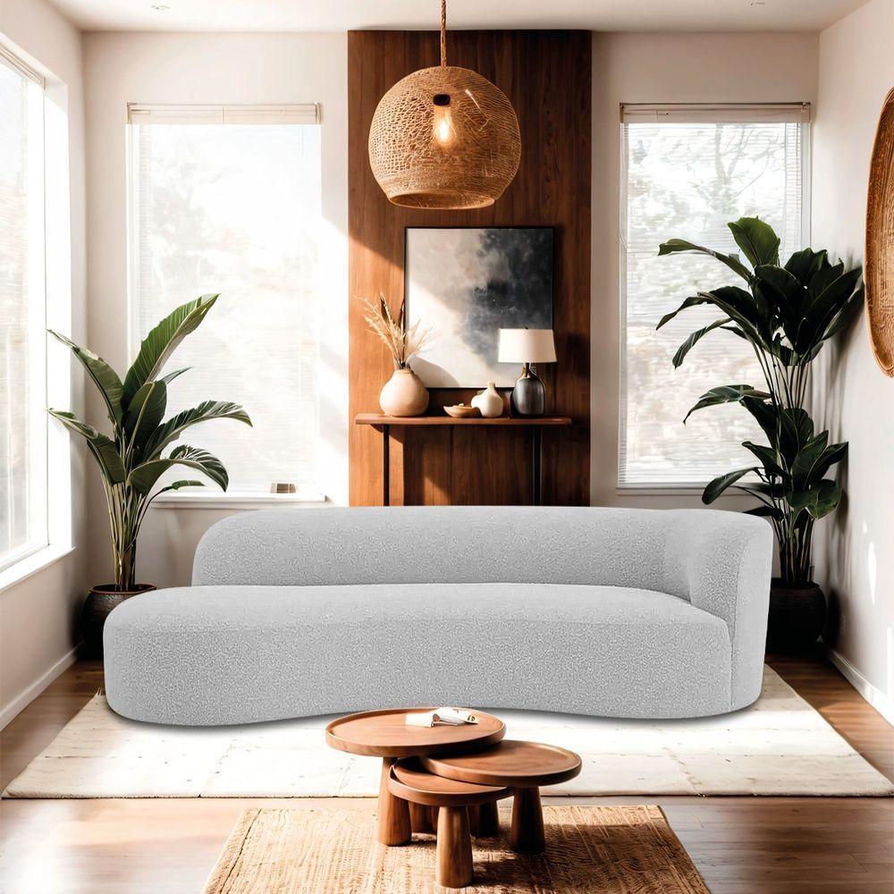 Divã Recamier Orgânico Tokyo 160cm Lado Esquerdo Linho - Amarena Móveis Cor Cinza Claro - 2