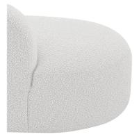 Divã Recamier Orgânico Tokyo 160cm Lado Esquerdo Bouclé - Amarena Móveis Cor Branco - 8