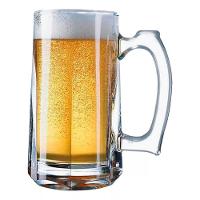 Jogo 4 Caneca De Chopp Zero Grau Vidro Transparente Casual Resistente Bar 380ml Class Home - 6