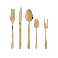 Faqueiro Viena Dourado 30 Peças De Aço Inox Com Caixa Litografada Wolff - 2