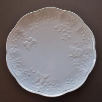 Prato Raso Porcelana New Bone Butterfly 26,5cm Branco Lyor - 3