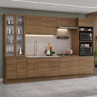 Armário De Cozinha Completa 340cm Rustic Stella Madesa 01 Rustic - 1