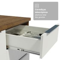 Armário De Cozinha Completa 340cm Rustic/branco Stella Madesa 01 Rustic/branco - 7