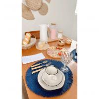 Jarra Vidro Canelada Com Tampa Bambu 1,1 Litro Wolff - 5