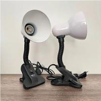 Luminária De Mesa Com Presilha Articulada Branca Entrada E27 Bivolt Para Escritório - 2