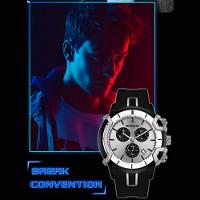 Relógio De Quartzo Masculino Design Esportivo Criativo à Prova D 'água Branci - 4