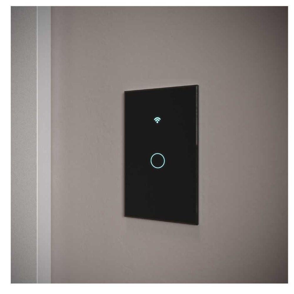 Interruptor Inteligente Preto Wifi 1 Botao Touch Avant Neo - 2