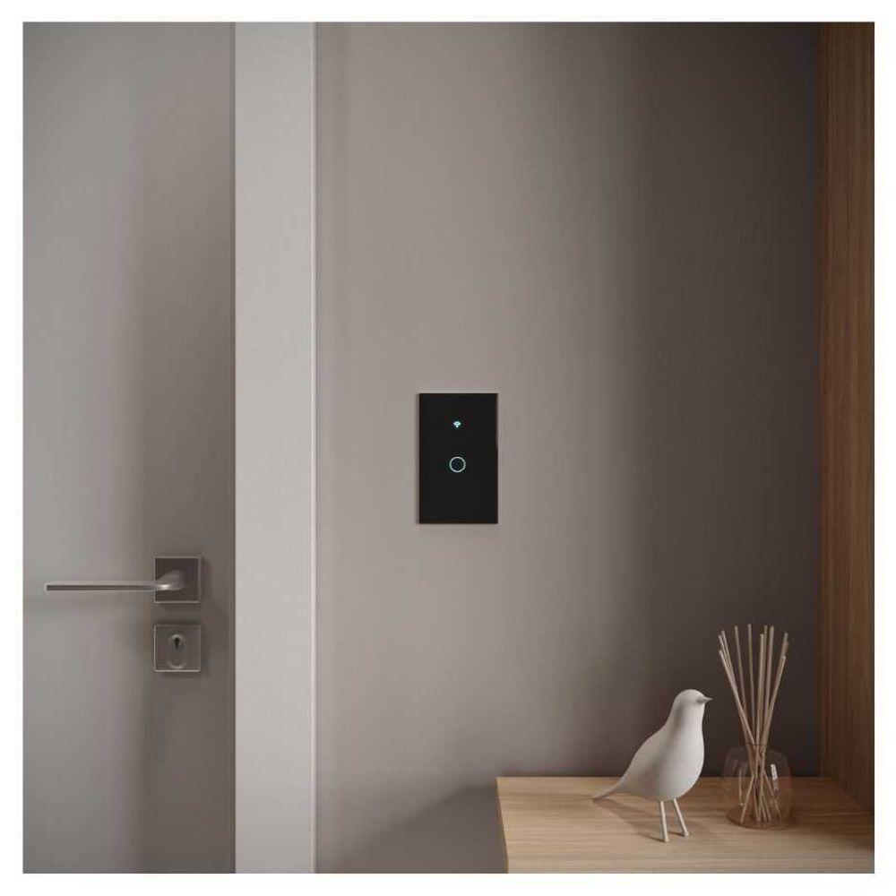 Interruptor Inteligente Preto Wifi 1 Botao Touch Avant Neo - 4