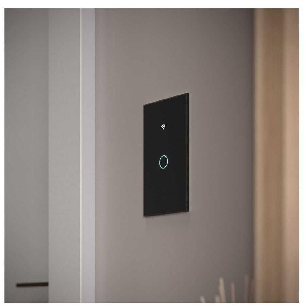 Interruptor Inteligente Preto Wifi 1 Botao Touch Avant Neo - 5