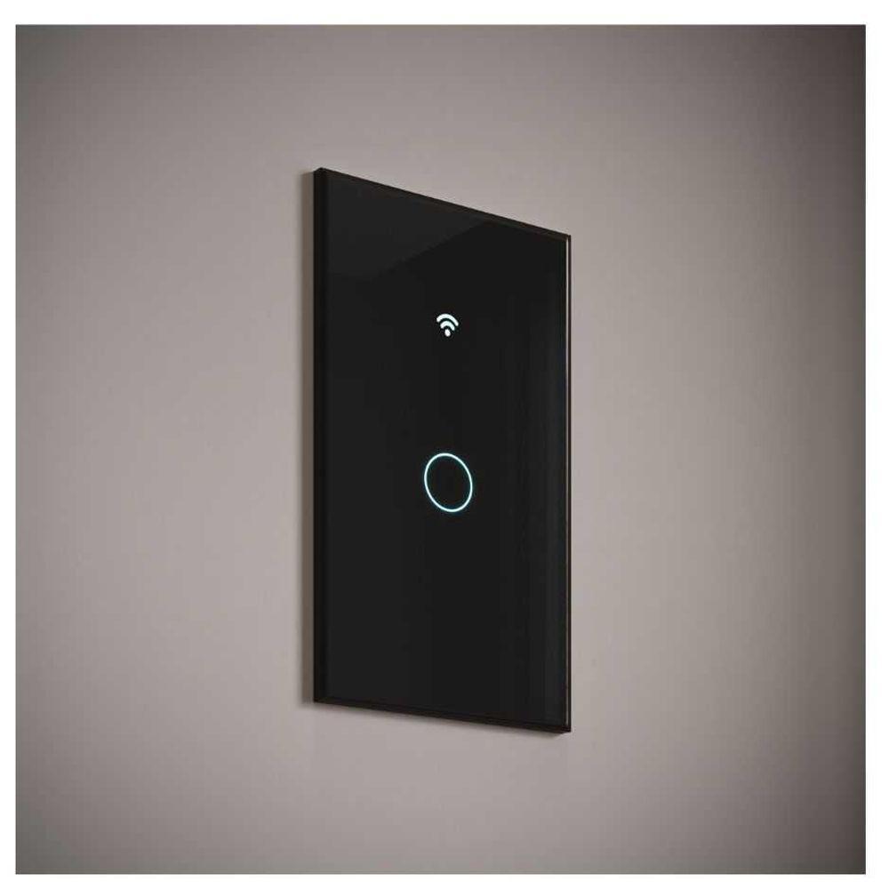 Interruptor Inteligente Preto Wifi 1 Botao Touch Avant Neo - 6