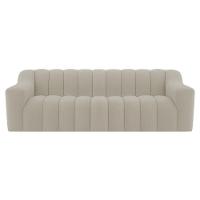 Sofá 2 Lugares Luxo Recepção Escritorio Sala Elegance 150cm Linho Cor Bege - 2