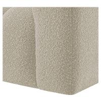 Kit 1 Sofá 200cm 2 Poltrona Luxo Recepção Sala Elegance Bouclé Cor Bege - 10