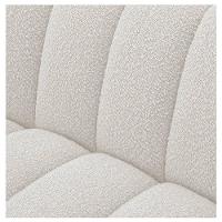 Kit 1 Sofá 180cm 2 Poltrona Luxo Recepção Sala Elegance Bouclé Cor Branco - 8