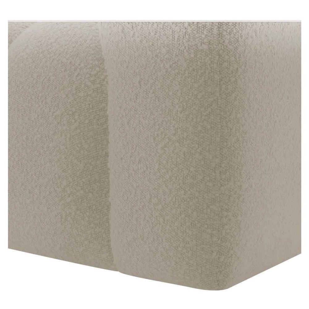 Kit 1 Sofá 200cm 2 Poltrona Luxo Recepção Sala Elegance Bouclé Cor Bege - 9