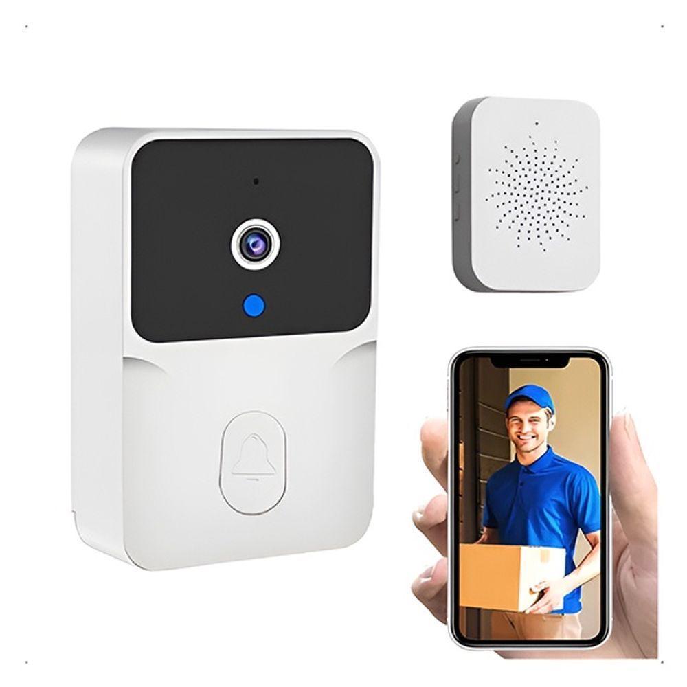 Campainha Wi-fi Inteligente Com Interfone Câmera De Vídeo E Visão Noturna Conexão Por App - 2