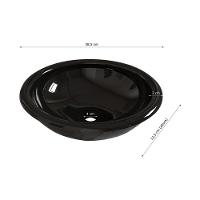 Kit Cuba De Apoio Lume Com Torneira Inox E Válvula Click Preto Brilho - 3