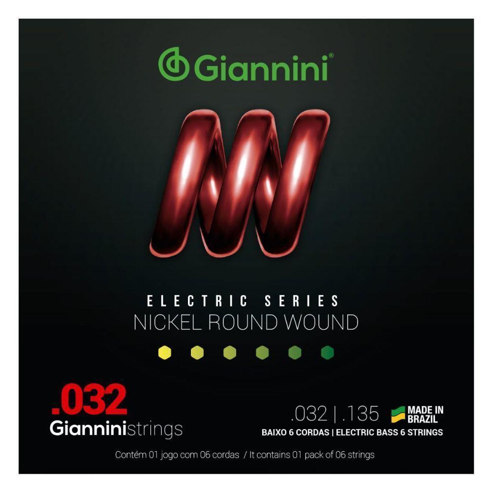 Corda Giannini Para Contrabaixo Geebrs 6 0.032" Pesado - 1