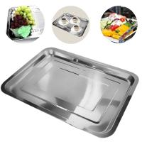 Bandeja Inox Rasa Retangular 36 X 27 Multi Uso Servir Peq - 3