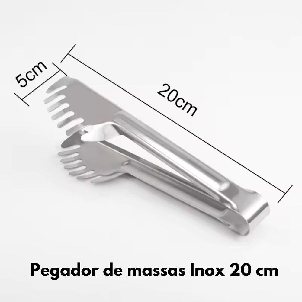 Pegador Massas Macarrão Aço Inox Multiuso Culinário - 7