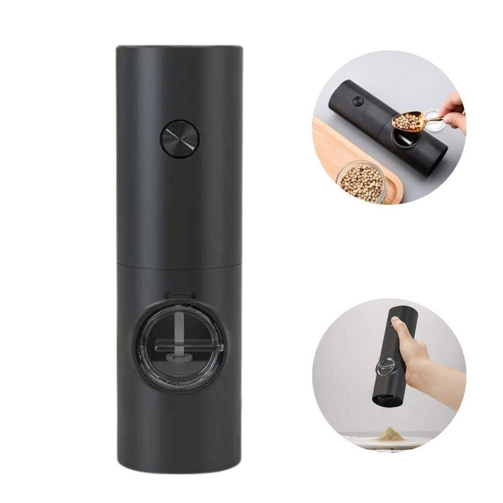 Kit 2 Moedor Elétrico Pimenta Sal Regulador De Moagem - 1