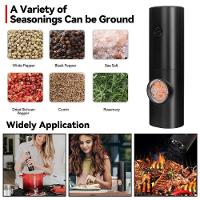 Kit 2 Moedor Elétrico Pimenta Sal Regulador De Moagem - 5