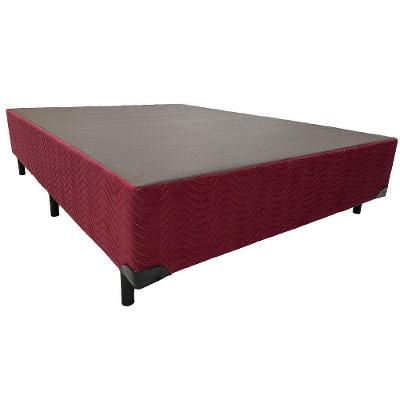 Base Para Cama Box Ortobom Sommier Camurça Bordo