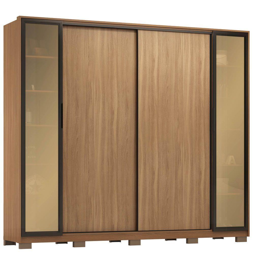 Guarda Roupa Casal 4 Portas 2 Portas em Reflecta com Pés Amendola Touch/Nude Prime Tx Demartêz - 2