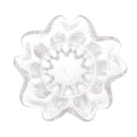 Vaso Murano Vidro Italy Flat Transparente 19x24cm Wolff - 2