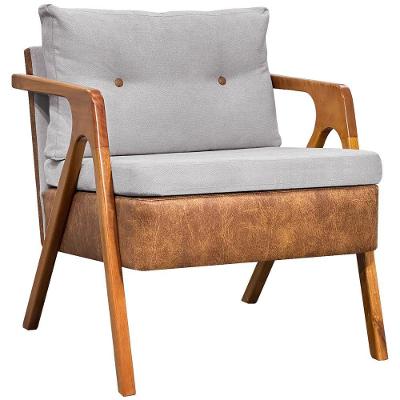 Poltrona Laura Linho Bege Clique & Decore