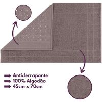 Jogo De Toalhas Luxury Soft Beka Banho + Rosto + 1 Piso Luxo Cinza