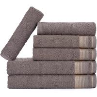 Jogo De Toalhas Luxury Soft Beka Banho + Rosto + Piso Luxo Cinza - 1