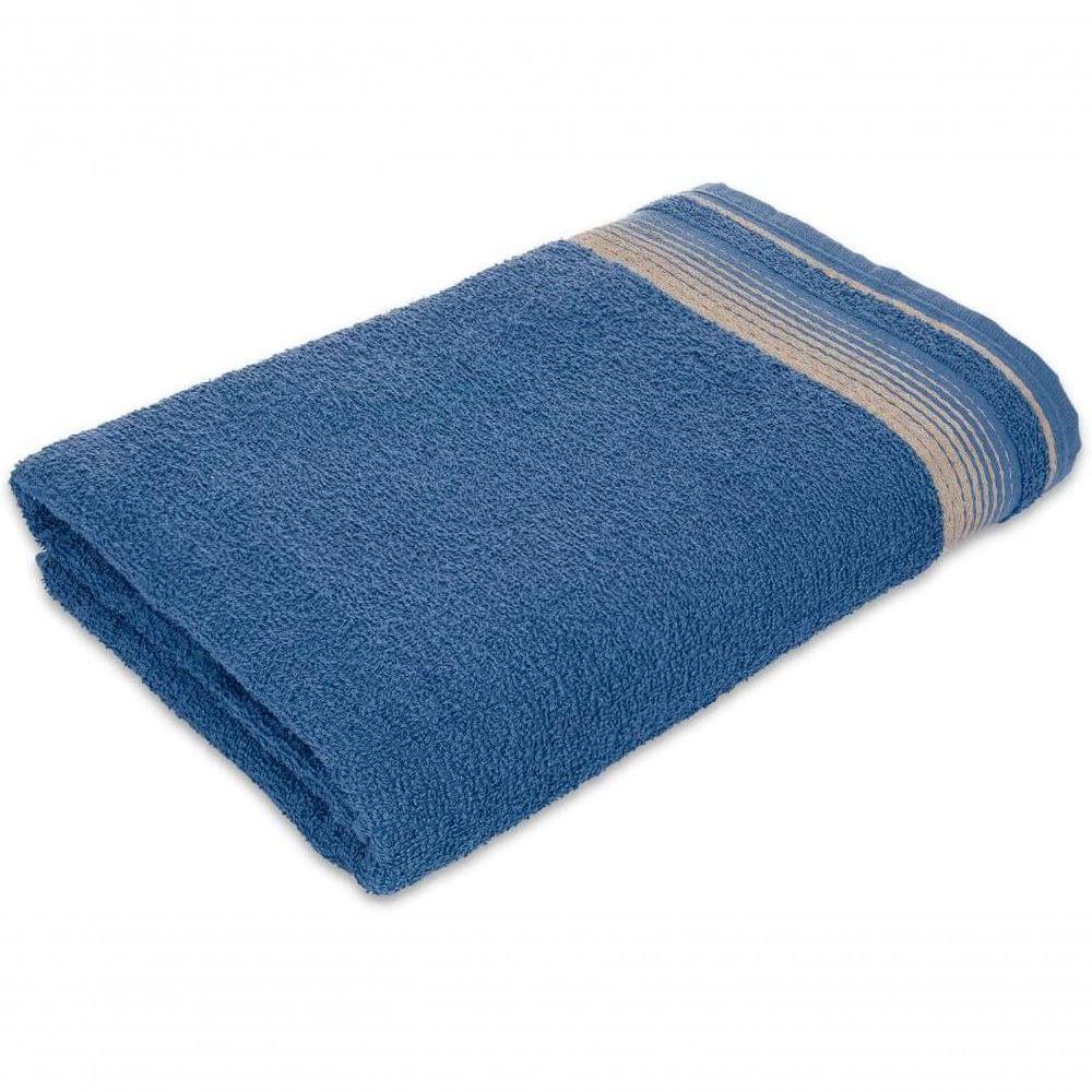 Jogo Com Toalhas Luxury Soft Beka 1 Banho + 1 Rosto Luxo Azul - 3