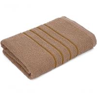 Jogo De Toalha Montreal Banho + Rosto Dourado 100% Algodão Alta Absorção Bege - 5