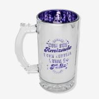 Caneca De Chopp Eletrostática Com Sua Amizade Zonacriativa - 1