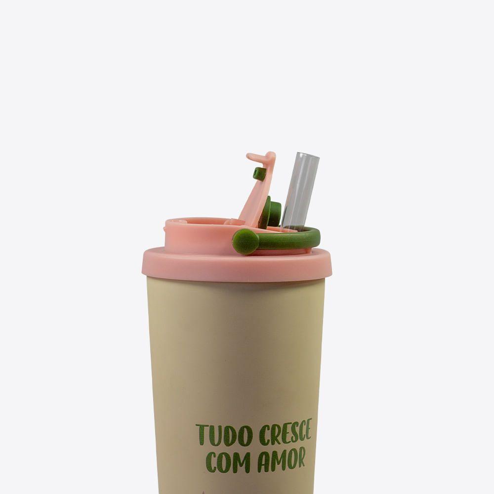 Copo Spring Com Canudo Jardinagem Zonacriativa - 3