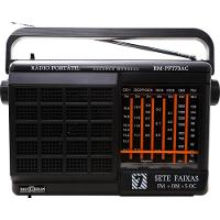 Rádio Portatil 7 Faixas Rm-pft73ac Preto Motobras - 1