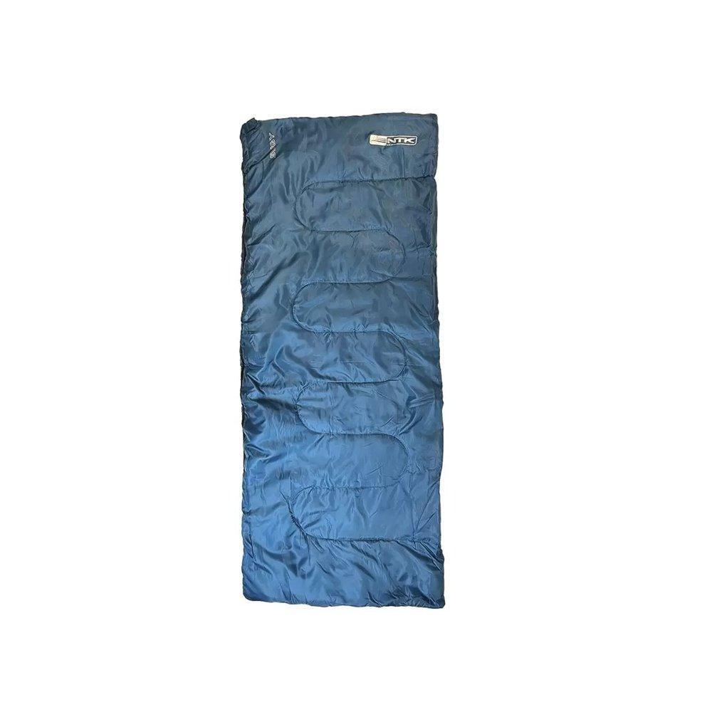 Saco Dormir Bugy Solteiro Camping Nkt 8°c E 15°c Preto Azul - 1